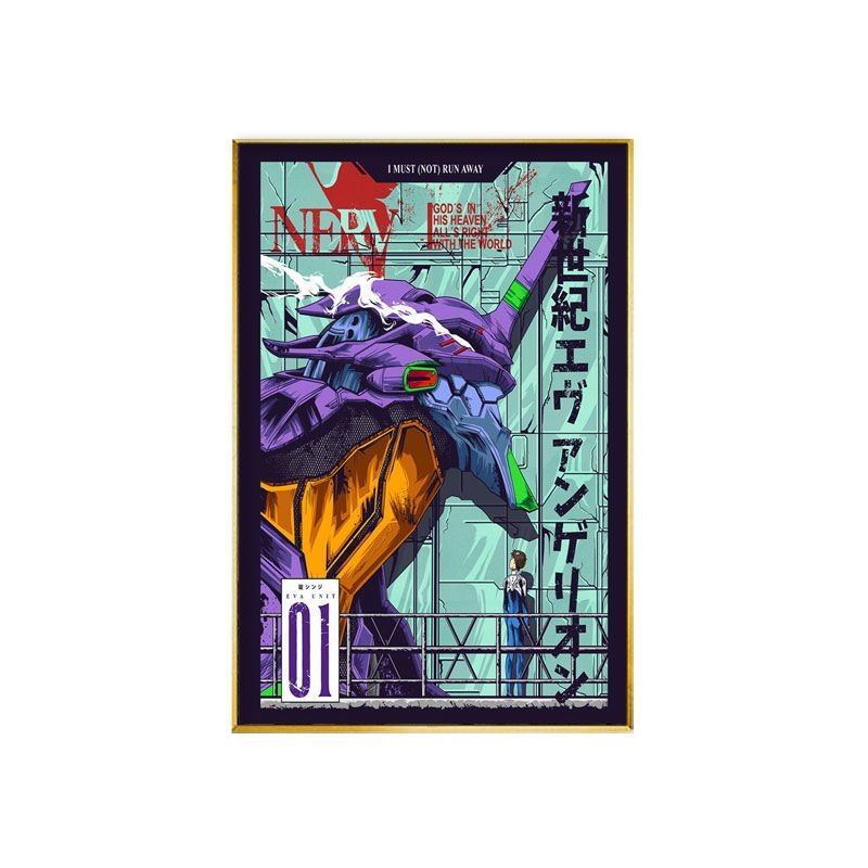 Evangelion Anime Merchandise - Аниме-постер EVA-01 TEST TYPE: милый мультяшный