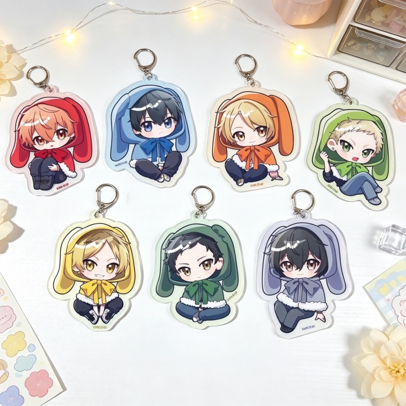 Anime Merch Store - Подвеска для рюкзака, 7 шт., заводской