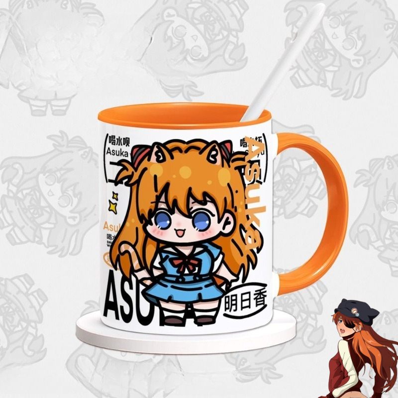 Кружка EVA Аска Лэнгли Сорю: А – обзор и цена Evangelion Anime Merchandise